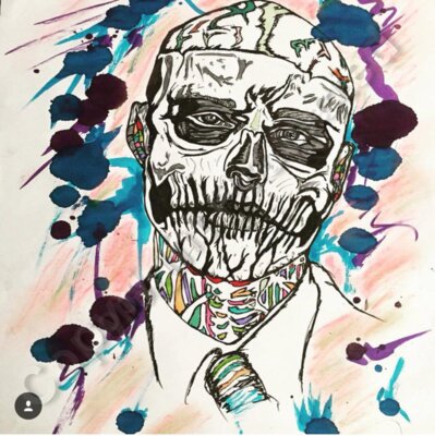 sad skull