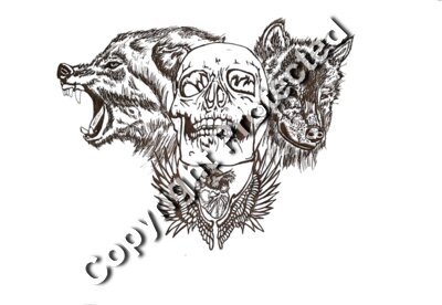 Wolves - For White Shirts