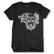 A Skull Between Two Wolves 